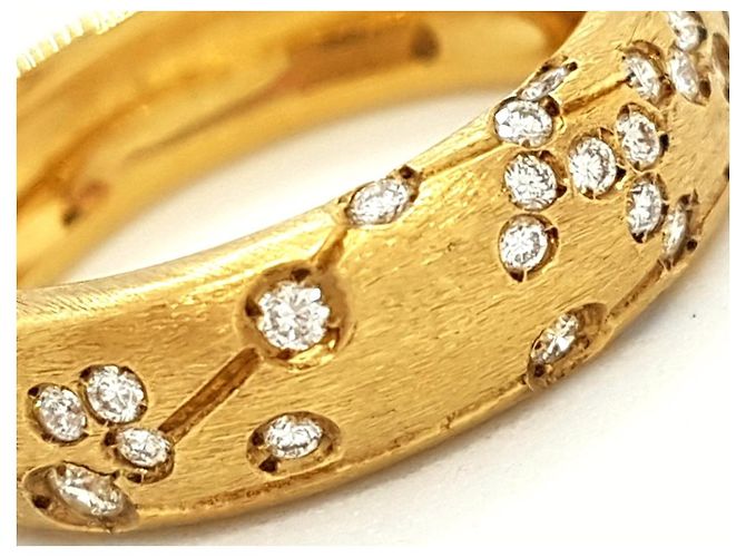 Repossi Astral Ring Gelbgold und Diamanten Größe 53 Golden - Ansicht 5