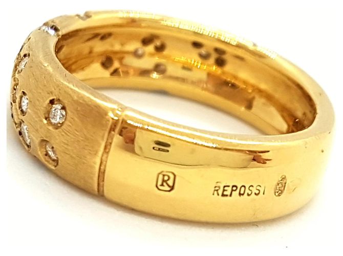 Repossi Astral Ring Gelbgold und Diamanten Größe 53 Golden - Ansicht 6