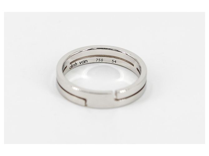 Dinh Van Seventies Ring Weißgold Größe 54 Silber - Ansicht 4