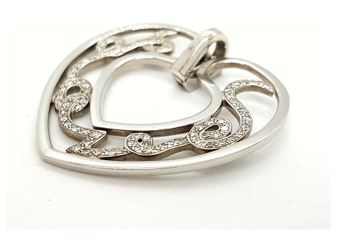 Pendente Repossi LOVE in oro bianco e diamanti Argento - vista 4