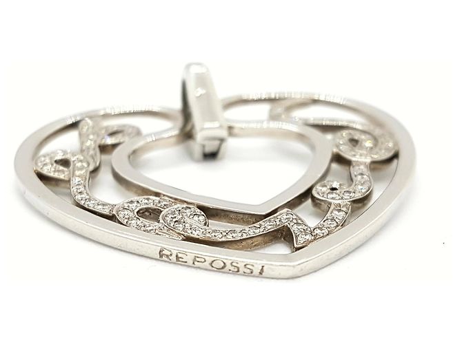 Pendente Repossi LOVE in oro bianco e diamanti Argento - vista 7