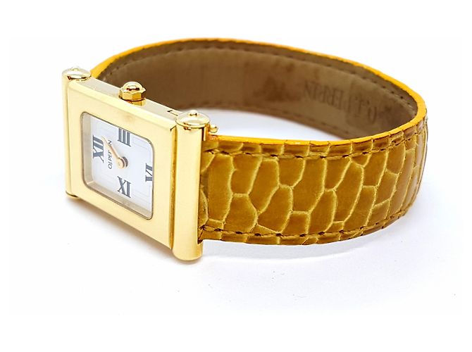 O.J. Perrin Milady Uhr Gelbgold Golden - Ansicht 6