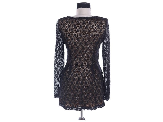 Top de encaje negro Catherine Malandrino X Design Nation - vista 2