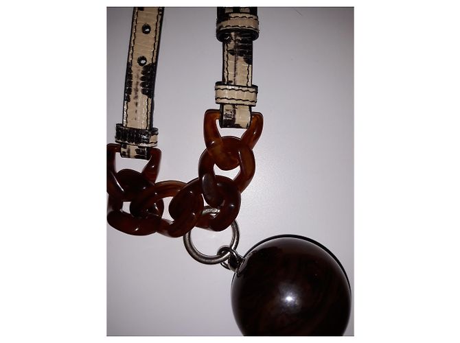 Prada Armband aus Leder und Schildpatt - Ansicht 2