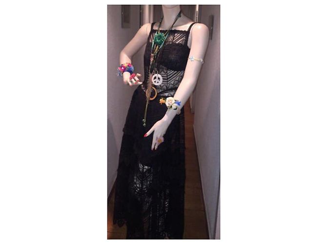 Abito in pizzo nero Free People Taglia M - vista 4