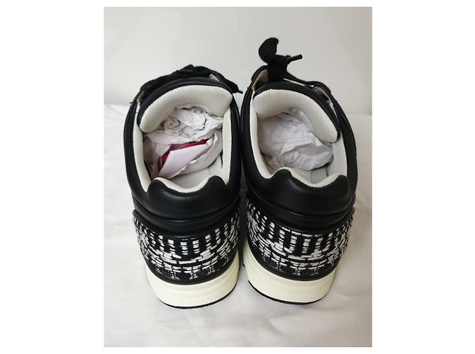 Sneakers Chanel in pelle nera Nero - vista 2