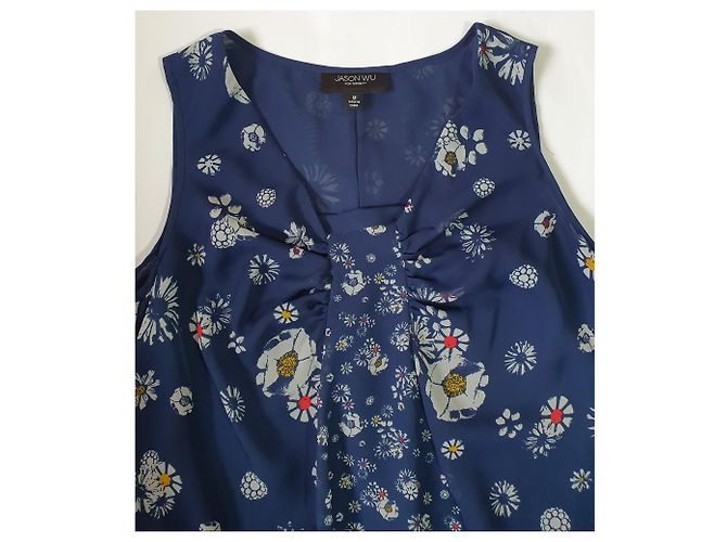 Abito Jason Wu blu e floreale Multicolore - vista 3