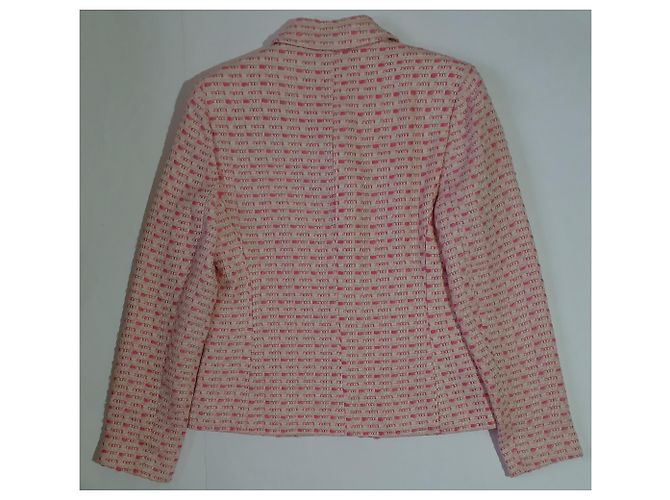Vintage Blazer J. g. Hook rosa e bianco in acrilico - vista 6