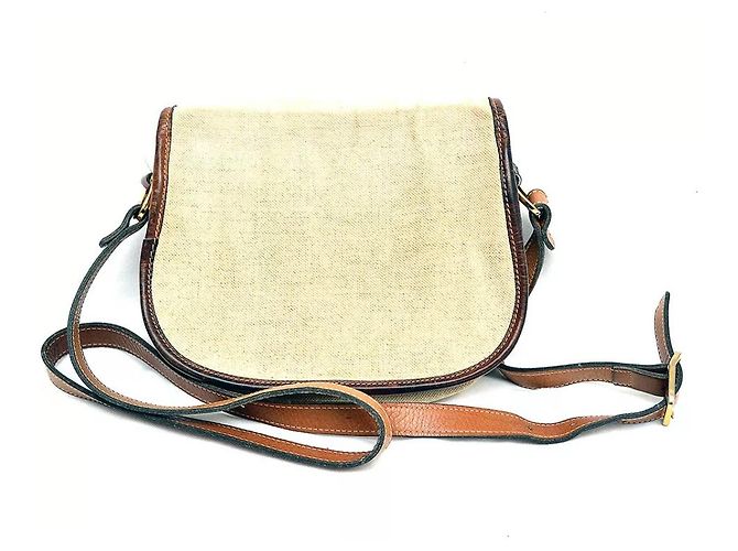 Pliage Piccola borsa a tracolla Longchamp in tela color crema Crudo - vista 2