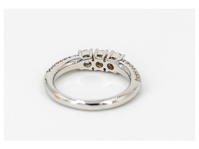 Autre Marque Anello in oro bianco e diamanti 18 carati 55 FR Argento - vista 3