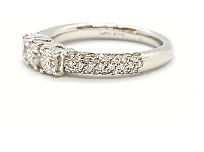 Autre Marque Anello in oro bianco e diamanti 18 carati 55 FR Argento - vista 7