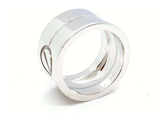 Cartier Love Ring aus Weißgold Größe 47 Silber - Ansicht 2