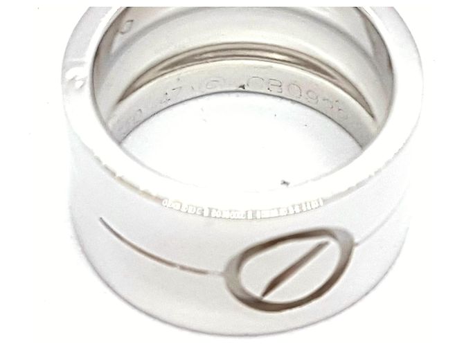 Cartier Love Ring aus Weißgold Größe 47 Silber - Ansicht 6