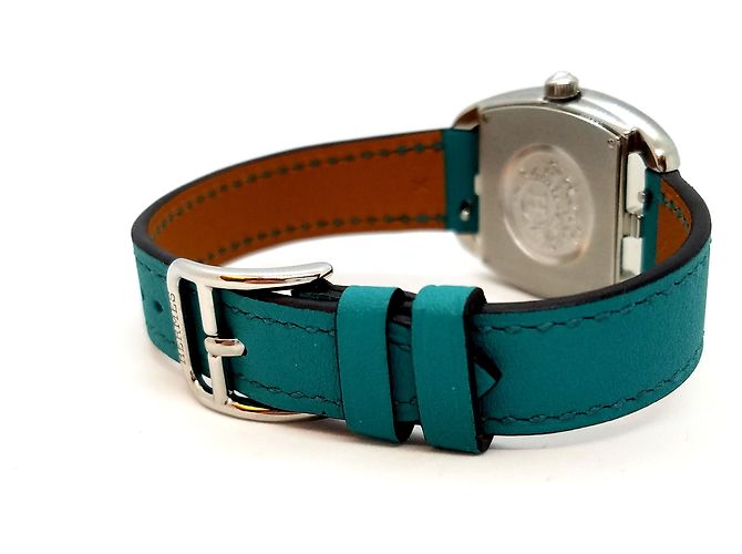 Reloj Hermès Cap Code Tonneau PM Acero Plata - vista 10