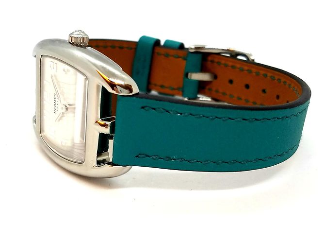 Reloj Hermès Cap Code Tonneau PM Acero Plata - vista 13