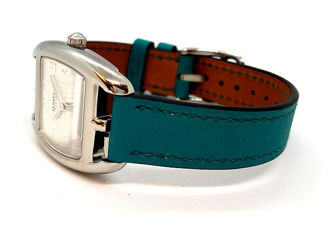 Reloj Hermès Cap Code Tonneau PM Acero Plata - vista 14