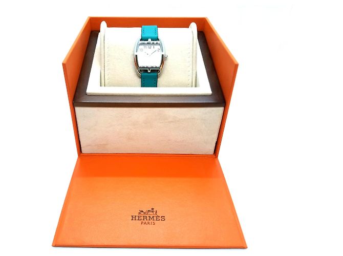 Reloj Hermès Cap Code Tonneau PM Acero Plata - vista 3