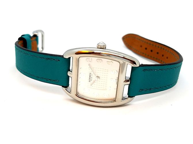 Reloj Hermès Cap Code Tonneau PM Acero Plata - vista 4
