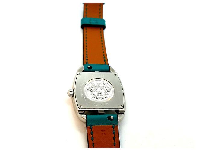 Reloj Hermès Cap Code Tonneau PM Acero Plata - vista 5