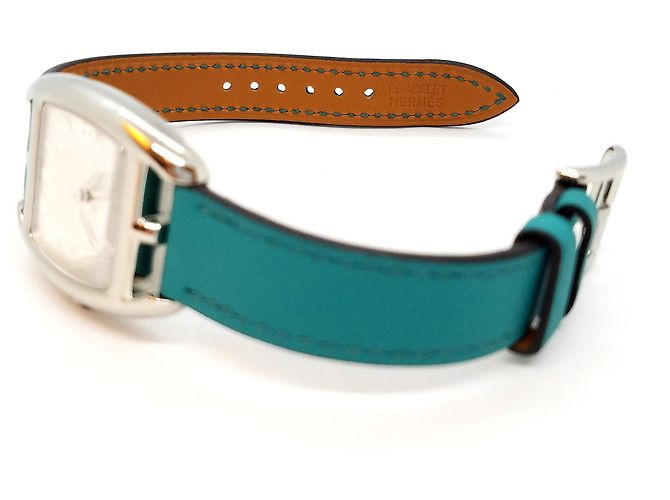 Reloj Hermès Cap Code Tonneau PM Acero Plata - vista 7