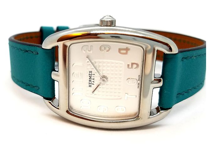 Reloj Hermès Cap Code Tonneau PM Acero Plata - vista 8