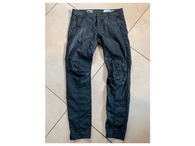 Autre Marque Calças de ganga de algodão e elastano pretas 29 US Preto - vista 5