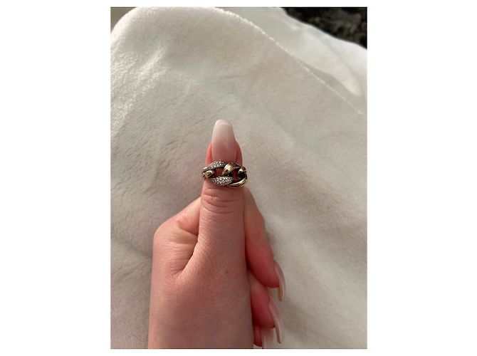 Anello Messika con Diamanti Oro Bianco Argento - vista 2