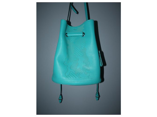 Borsa a secchiello Lancel Le Huit blu in pelle Blu chiaro Turchese - vista 17