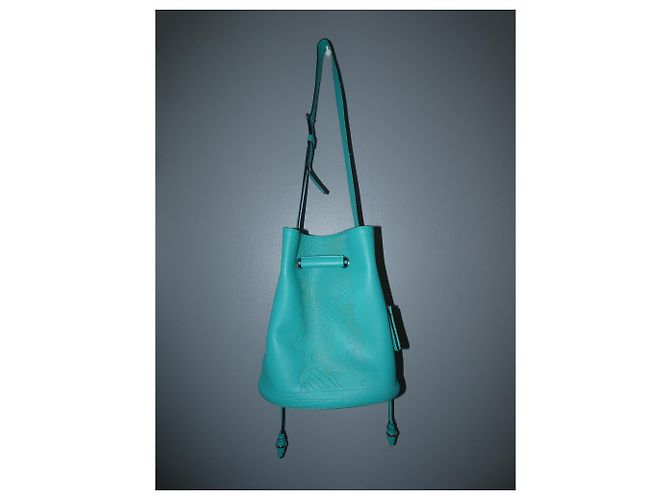 Borsa a secchiello Lancel Le Huit blu in pelle Blu chiaro Turchese - vista 21