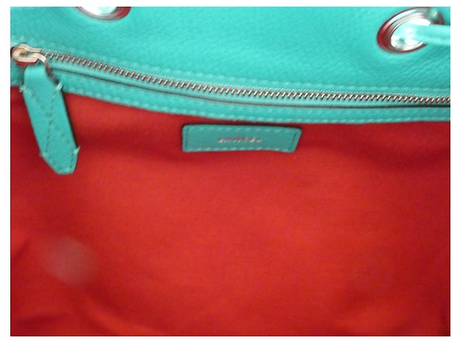 Borsa a secchiello Lancel Le Huit blu in pelle Blu chiaro Turchese - vista 9
