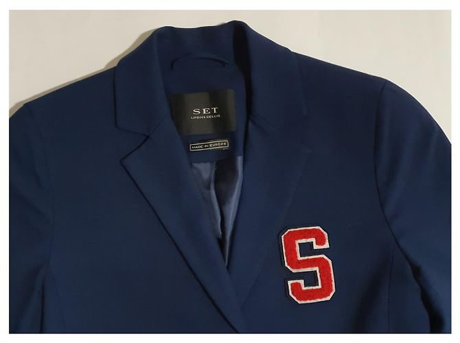 Blazer Set Azul de Lana - vista 2