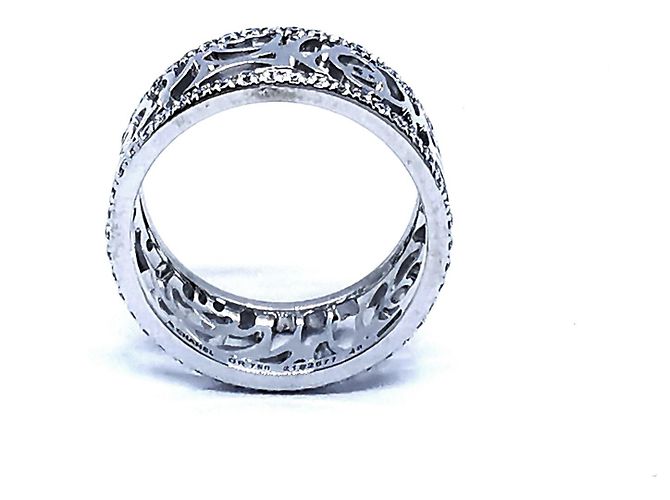 Anello Chanel Camellia in oro bianco e diamanti misura 49 Argento - vista 11