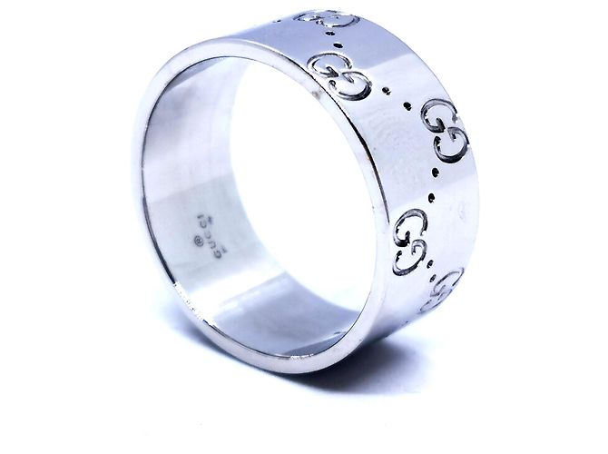 Gucci Icon Ring aus Weißgold Größe 59 Silber - Ansicht 10