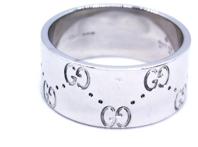 Gucci Icon Ring aus Weißgold Größe 59 Silber - Ansicht 3