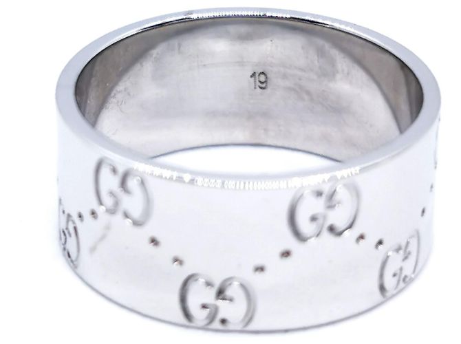 Gucci Icon Ring aus Weißgold Größe 59 Silber - Ansicht 4