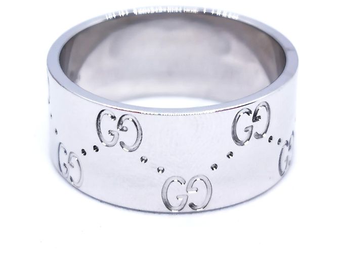 Gucci Icon Ring aus Weißgold Größe 59 Silber - Ansicht 5