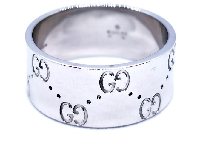 Gucci Icon Ring aus Weißgold Größe 59 Silber - Ansicht 6