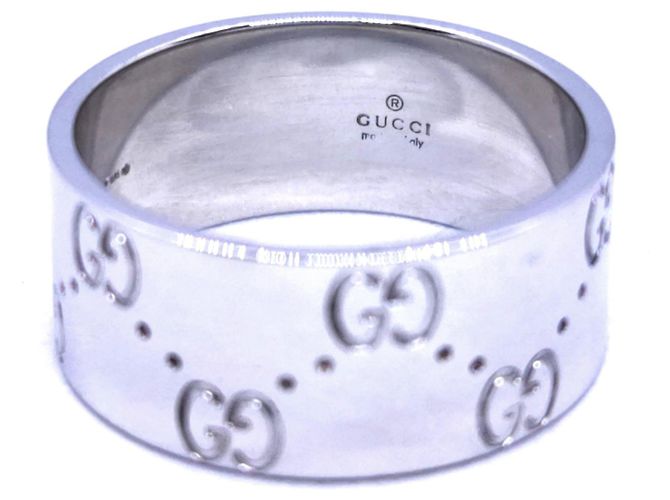 Gucci Icon Ring aus Weißgold Größe 59 Silber - Ansicht 7