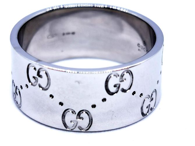Gucci Icon Ring aus Weißgold Größe 59 Silber - Ansicht 8