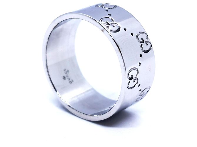 Gucci Icon Ring aus Weißgold Größe 59 Silber - Ansicht 9