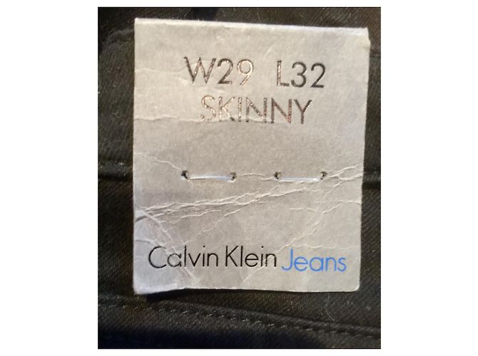 Calvin Klein CK Skinny Sculptured Jeans Negro - vista 7