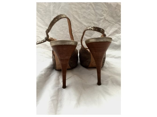 Giuseppe Zanotti Metallic Slingback Heels Metallisch - Ansicht 8