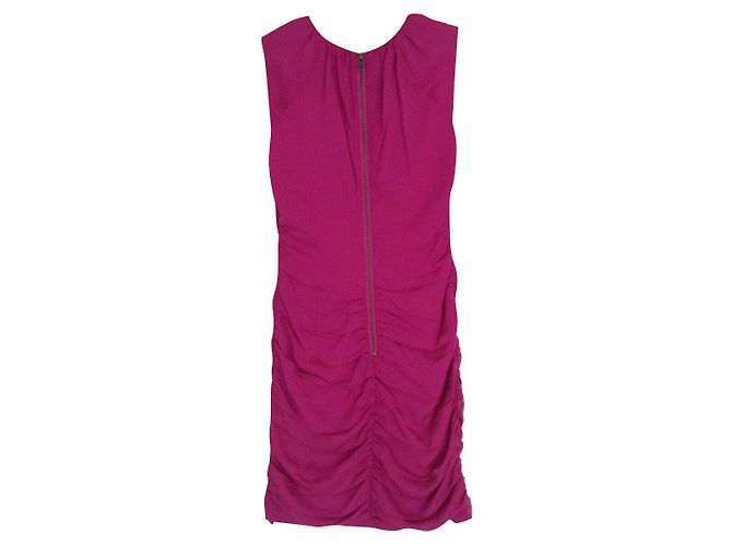 Diane Von Furstenberg Vestido de seda rosa tulipan - vista 2