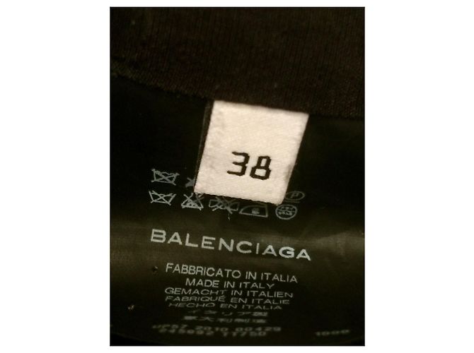 Balenciaga Chaqueta corta estilo esmoquin Negro - vista 13