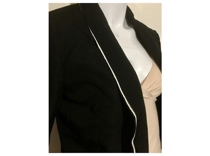 Balenciaga Chaqueta corta estilo esmoquin Negro - vista 5