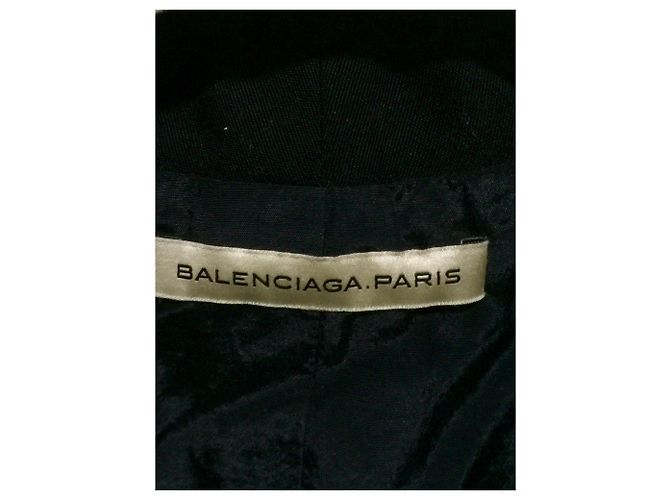 Balenciaga Chaqueta corta estilo esmoquin Negro - vista 8