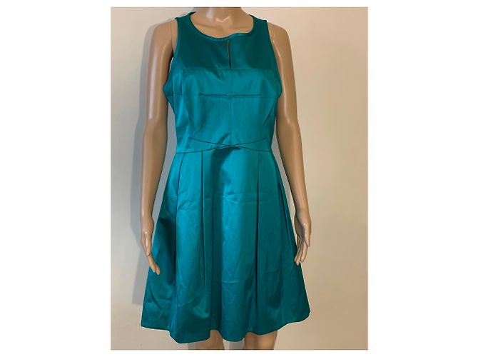 Vestido Karen Millen de algodón azul verde - vista 2