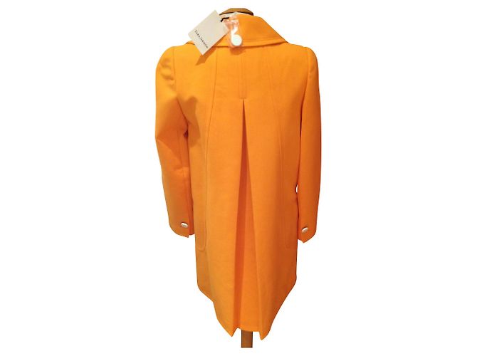 Gabardina Tara Jarmon naranja de algodón talla 38 - vista 2