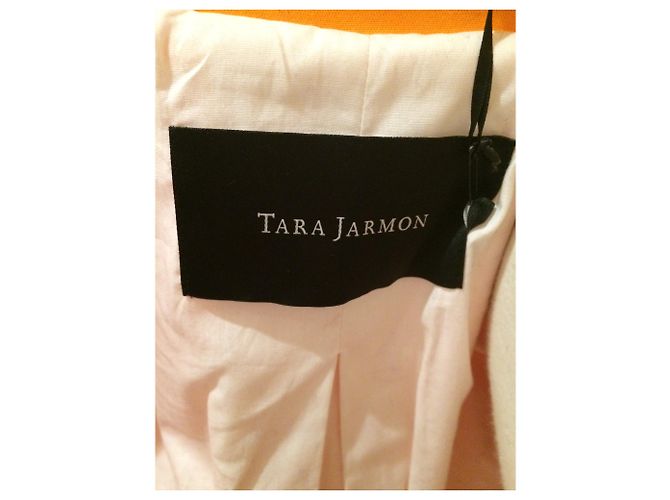 Gabardina Tara Jarmon naranja de algodón talla 38 - vista 5