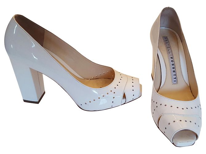 Fratelli Rosseti White Leather Heels Size 36 - view 2